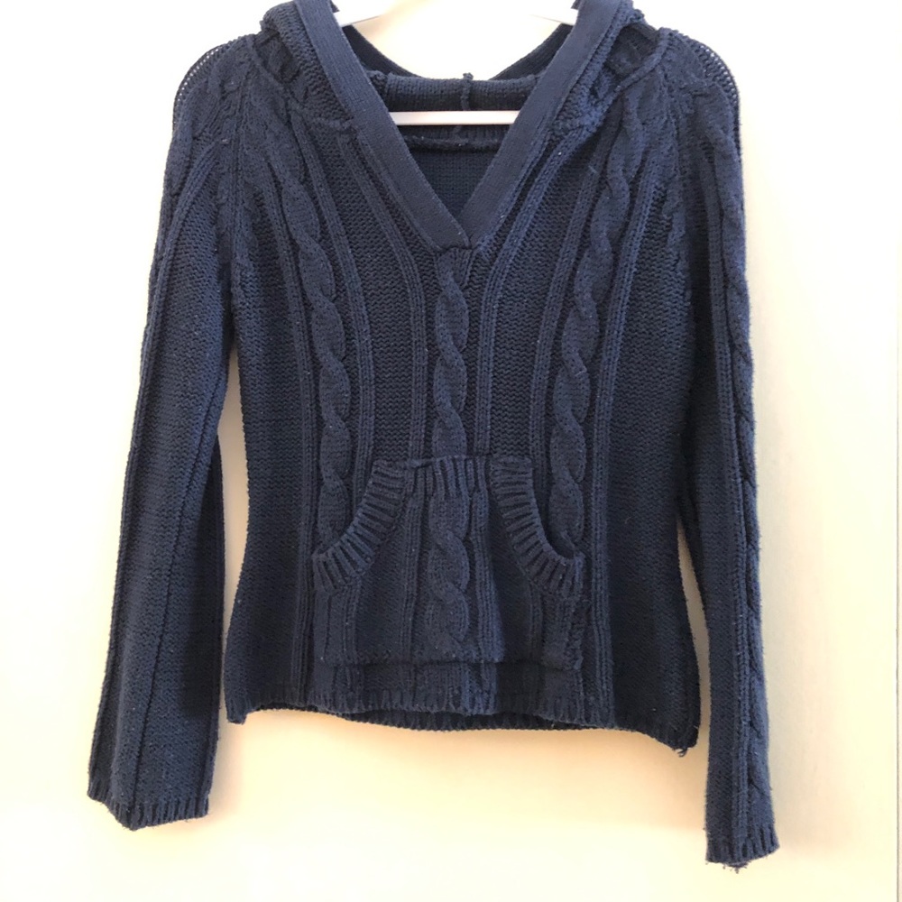 Vintage | Cable knit hoodie